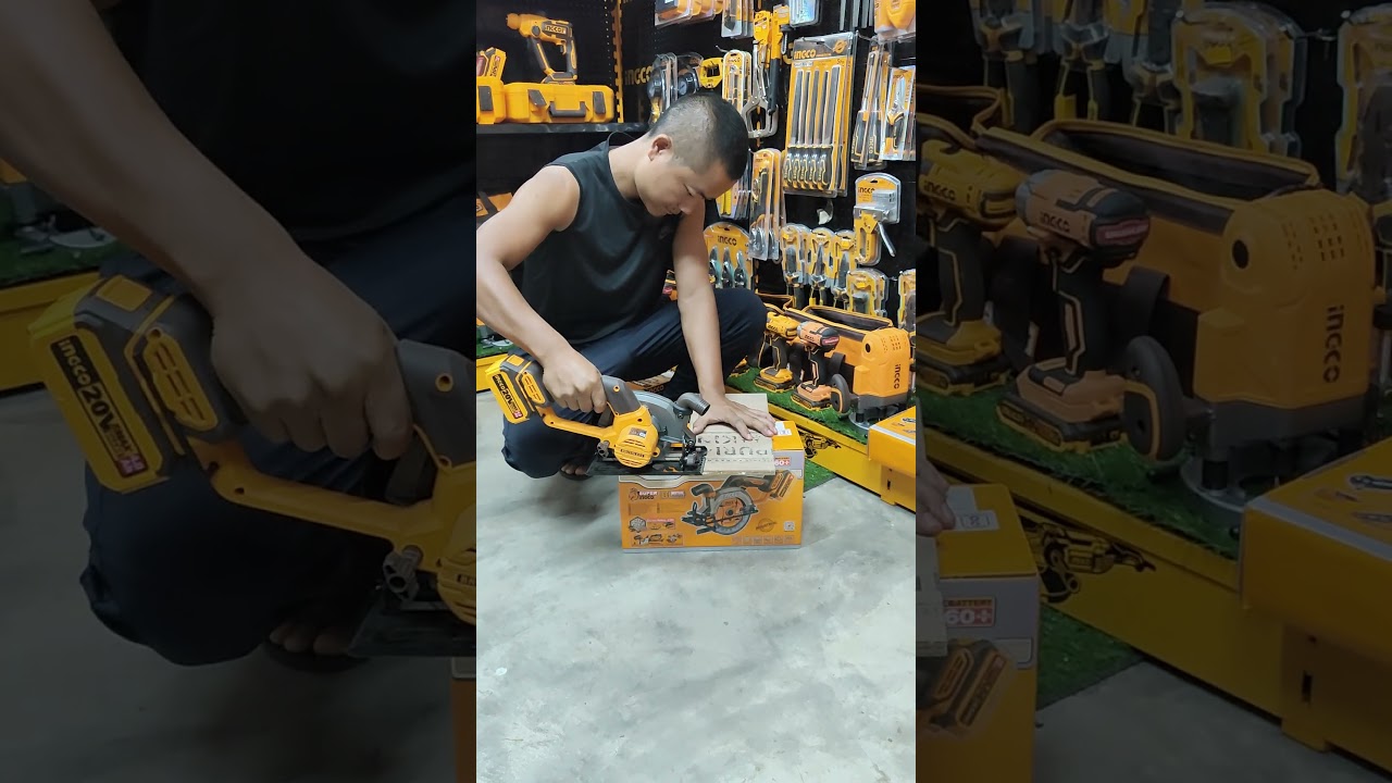 INGCO Cordless Circular Saw, Brushless Motor, 140mm(5-1/2'') CSLI14021 #ingcopowertools #ingcotools