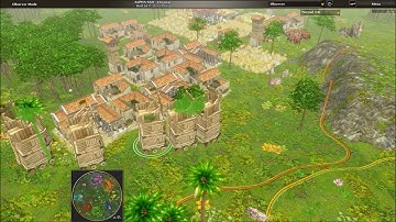 0 AD Alpha 22 Replays Game 2 Part 2 Here Come the Towers