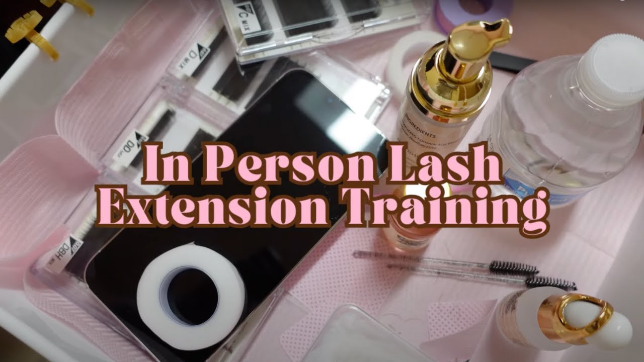 EYELASH EXTENSION TRAINING | w/ @dripdbyhoney - YouTube