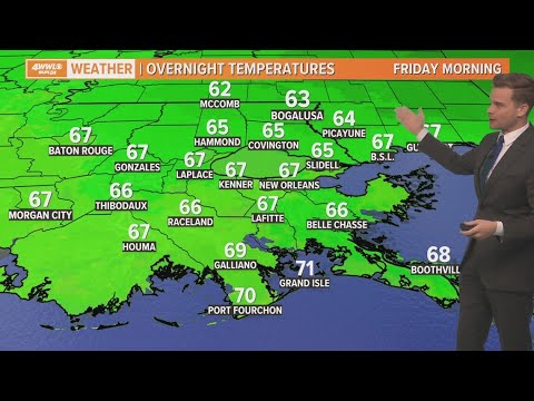 New Orleans Weather: Beautiful Thursday, warm and muggy by Friday - YouTube