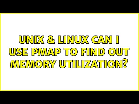 Unix & Linux: Can I use pmap to find out Memory utilization?