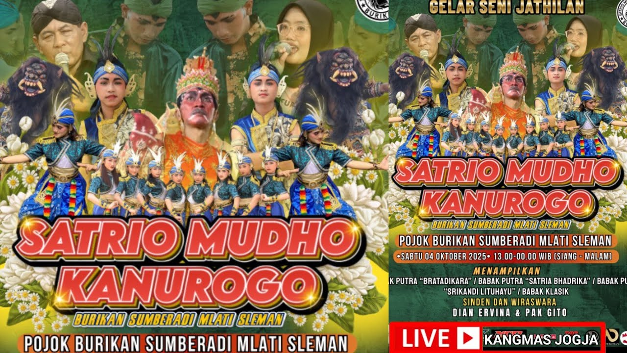 🔴 LIVE JATHILAN SATRIO MUDHO KANUROGO DI BURIKAN SUMBERADI MLATI SLEMAN