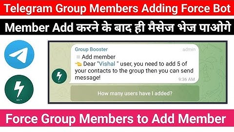 How to set add member bot in Telegram group | Telegram member booster | Add member karne ke bad hi