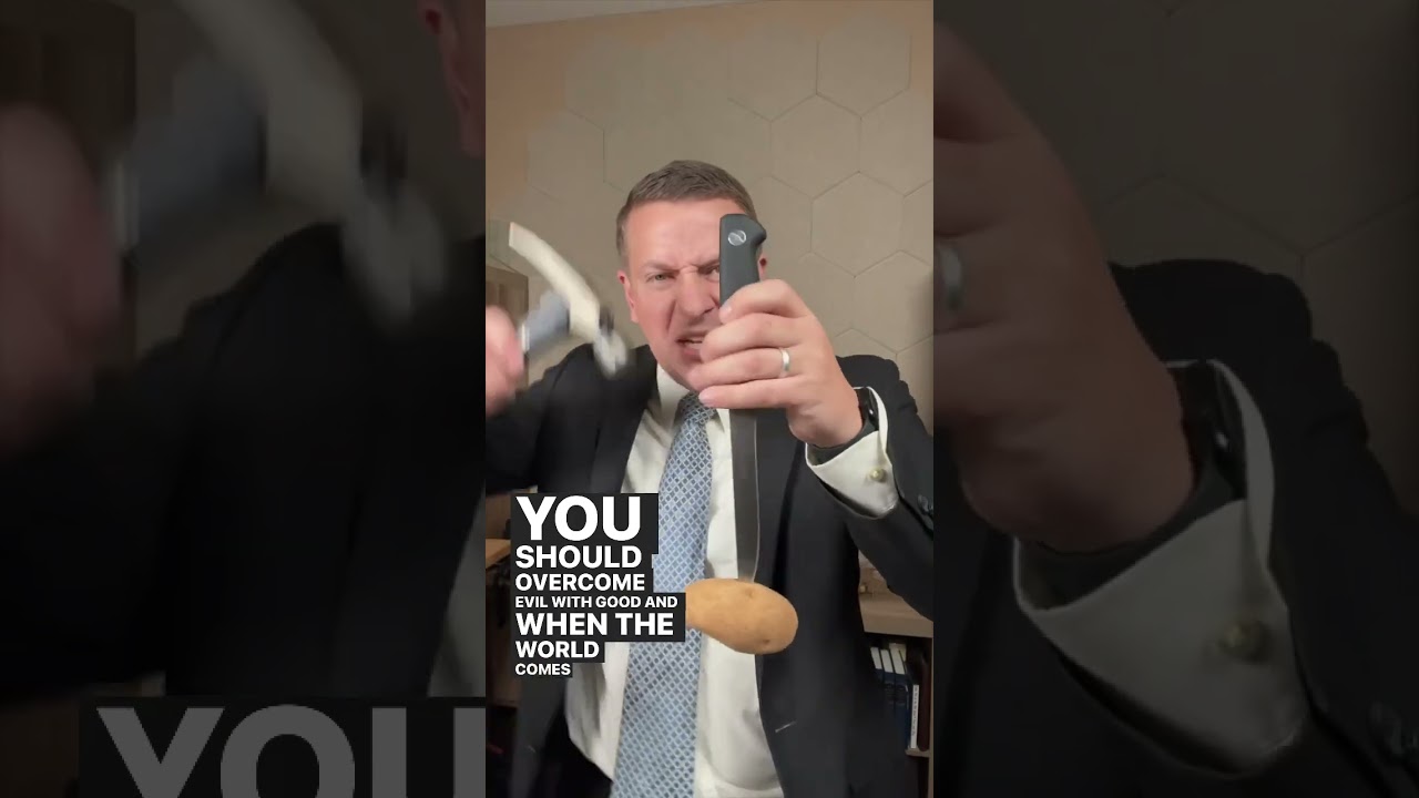 Object lesson on overcoming evil with good. 