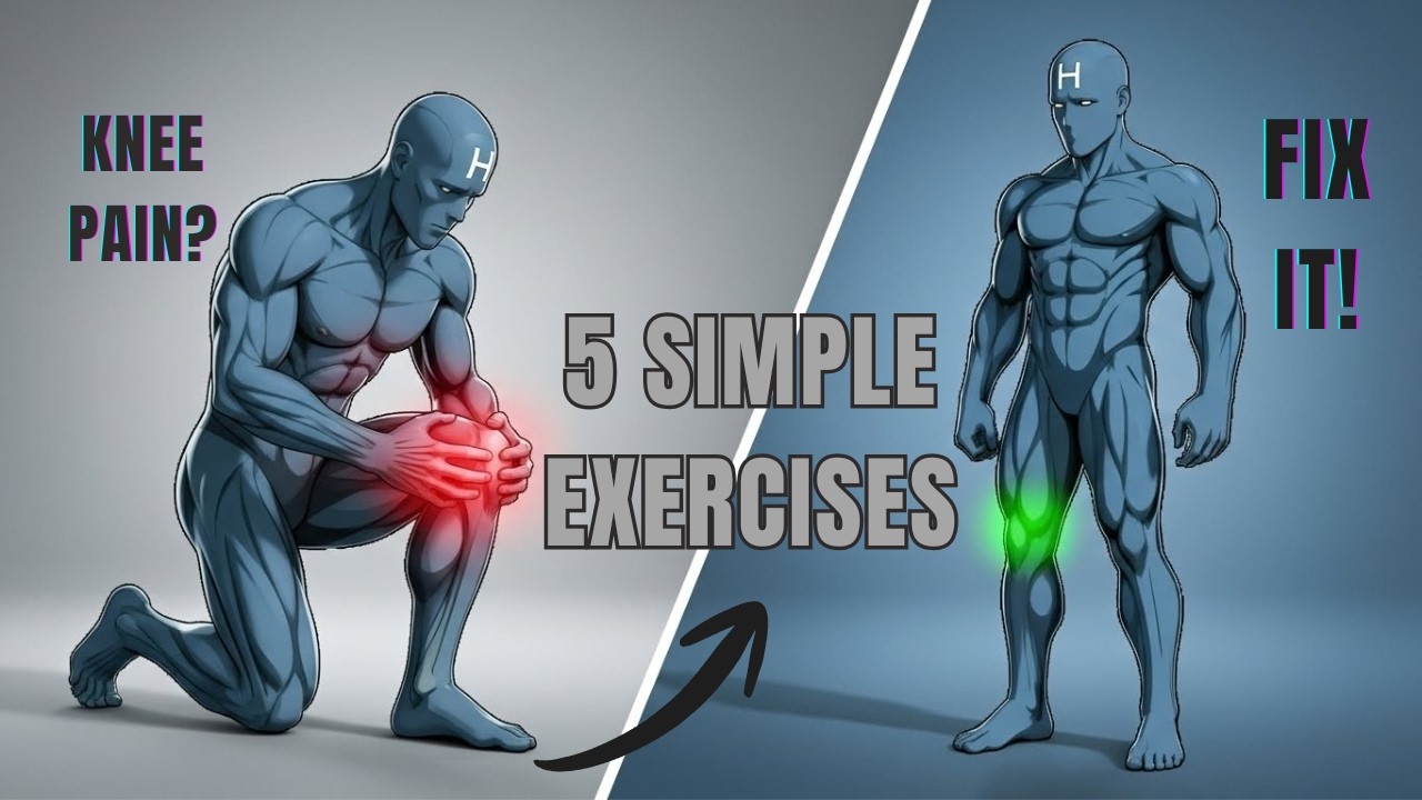 5 Simple Exercises to Fix Knee Pain & Bulletproof Your Knees (No Gym ...
