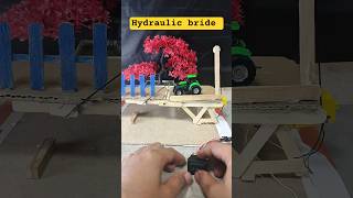DIY project || folding bridge using motor dc || #tech #miniproject #sciencemodel #shorts
