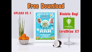 Free Download Bio Baby Biodata Bayi CorelDraw X7 - Bagian 1