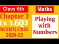 Class 6 Maths NCERT Chapter 3 Playing with numbers Ex 3.6 Q3