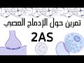 تمرين حول التنظيم العصبي ثانية ثانوي شعبة علوم تجريبية الإدماج العصبي 