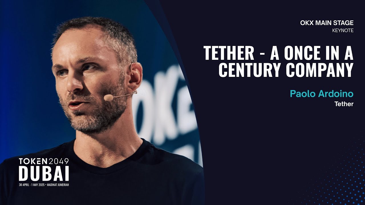 Paolo Ardoino - Tether - A Once in a Century Company - TOKEN2049 Dubai 2025