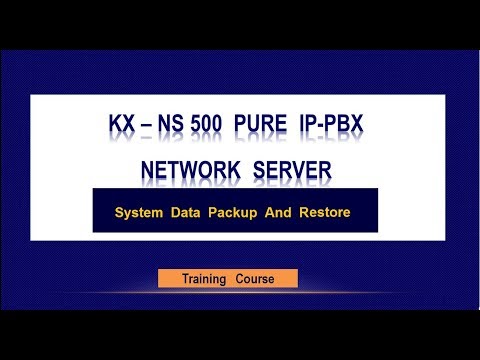 system Data Backup and restore for IP-PBX  KX-NS500
