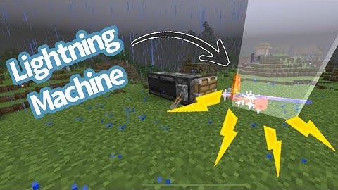 How to make a Lightning Machine in Minecraft Bedrock. Easy and Simple.