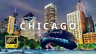 Chicago, Illinois  in 4K ULTRA HD 60FPS by Drone  3rd Largest City of USA