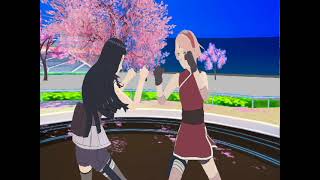 Sakura Vs Hinata Fight Fightnaruto Sakura, Hinata