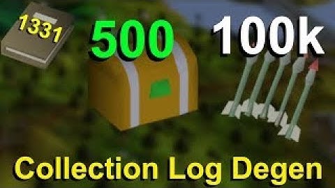 I have 100,000 Ruby Bolts on my Ironman ~ Ironman Collection Log Degen E107