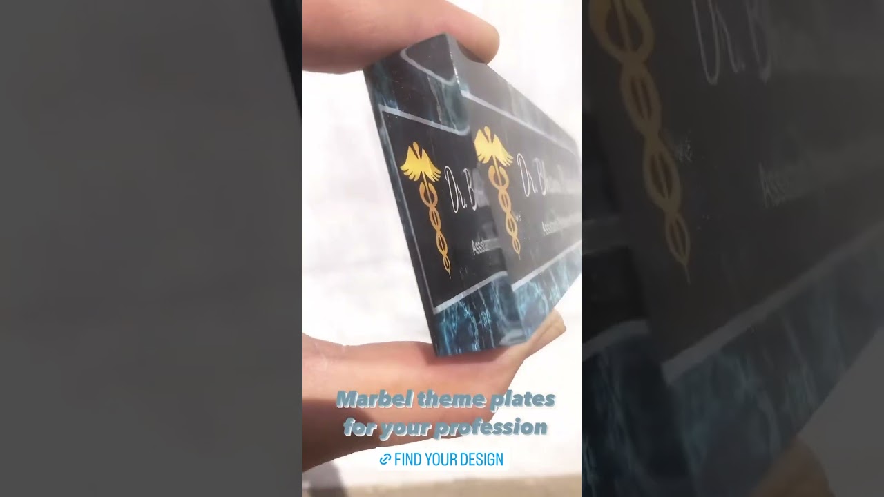 OOCLAS Doctor Name Plate, Customise Name and designation on our Acrylic Block 