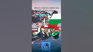 Europe but the flags are Italian 🇮🇹#geography #shorts #italy #europe