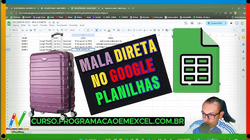 Como fazer mala direta no google planilhas sem usar complementos...