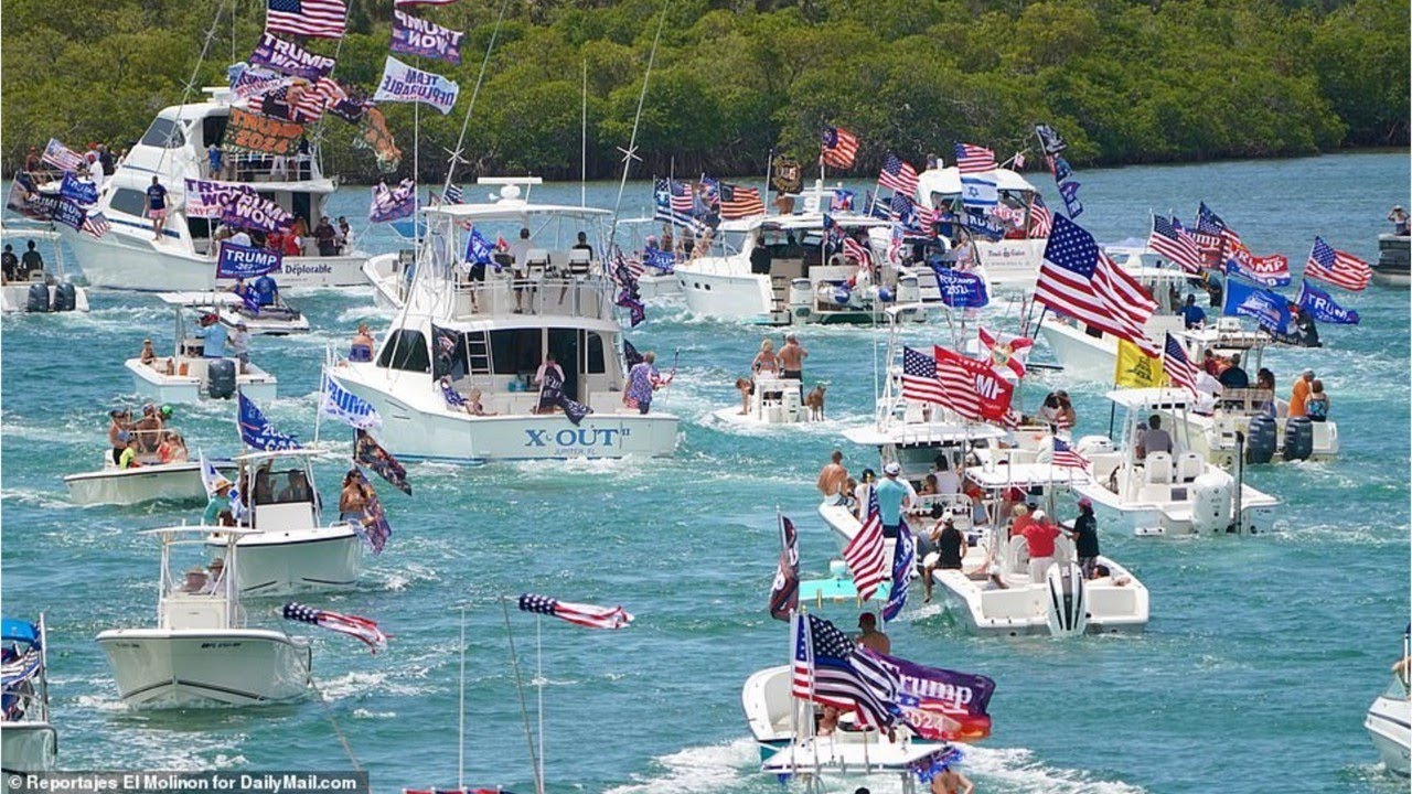 Thousands of Trump supporters gather in Florida for Memorial Day boat parade