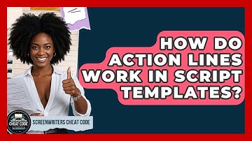 How Do Action Lines Work In Script Templates? - Screenwriter