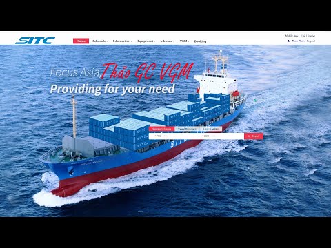 Video HƯỚNG DẪN KHAI BÁO VGM TRÊN WEB HỆ THỐNG HÃNG TÀU SITC - youtube