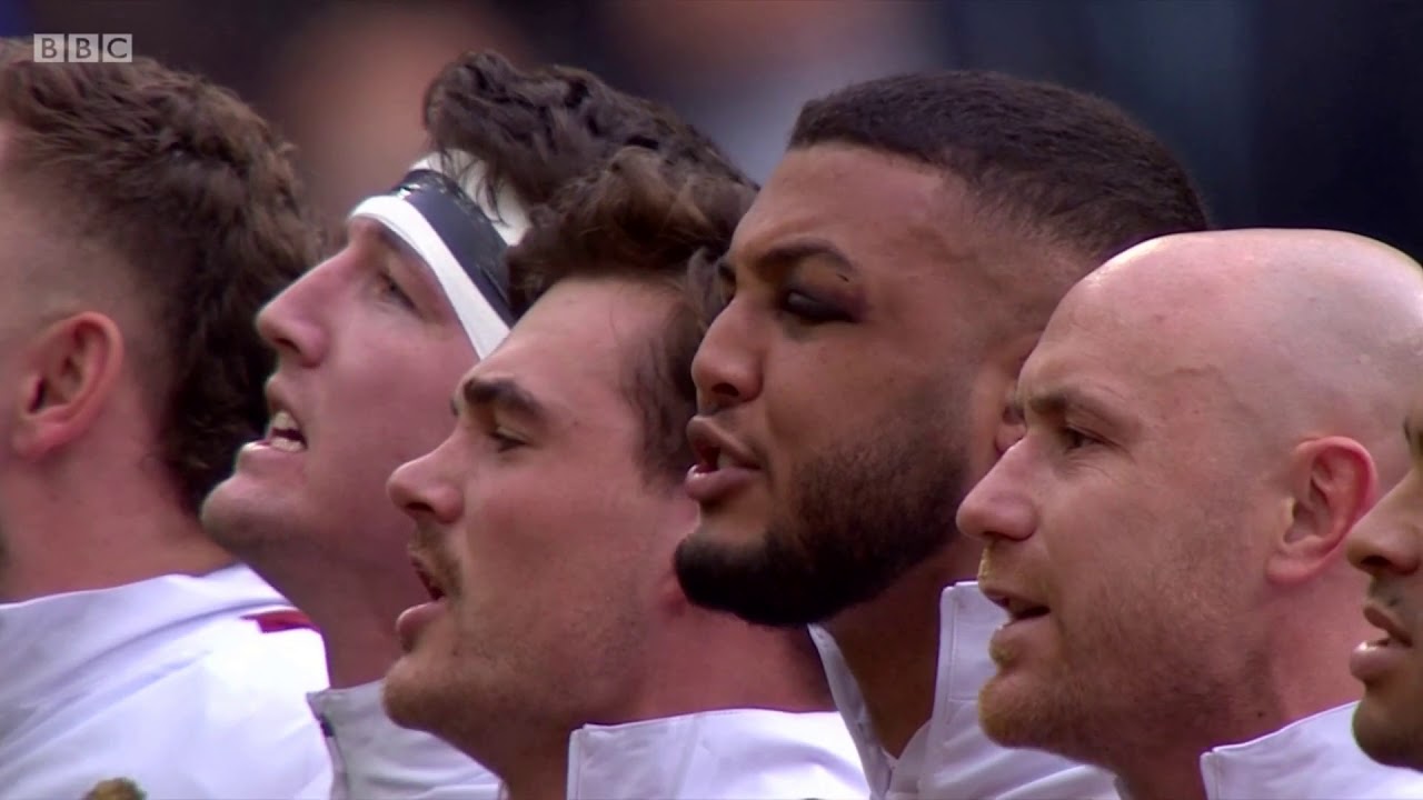 National Anthems - France vs England [6N Rd1 2020]