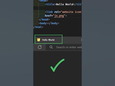 HTML | How to change website icon #html #css #frontend #web #coding # ...
