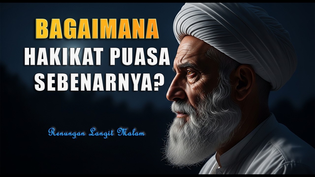 💥PUASA BUKAN SEKEDAR MENAHAN LAPAR, 3 TINGKATAN PUASA DALAM TASAWUF | RENUNGAN LANGIT MALAM