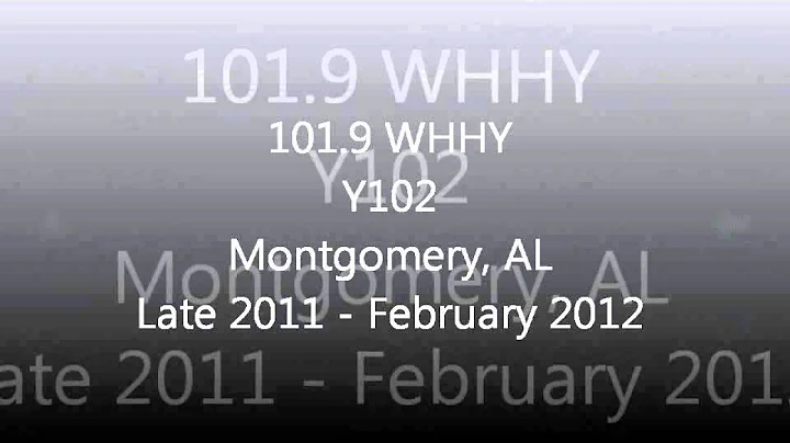 Alabama Rhythmic & CHR Top 40 Aircheck Samples 2011-2012 Part 1
