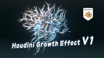 [Tut] Houdini Growth Effect V1/Volume - Blender Animation Nodes