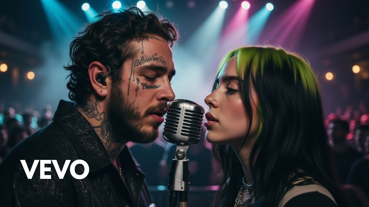Post Malone ft. Billie Eilish – Just Give Me the Reason (Emotional AI Lyrics Video)