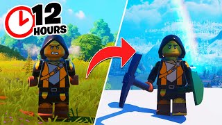 Beating LEGO Fortnite in 12 Hours Without Dying Once!