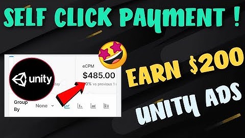 Unity Ads Payment Proof | unity ads earning proof | Unity earning trick | Unity Ads High cpm App