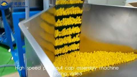 High speed push pull cap assembly machine