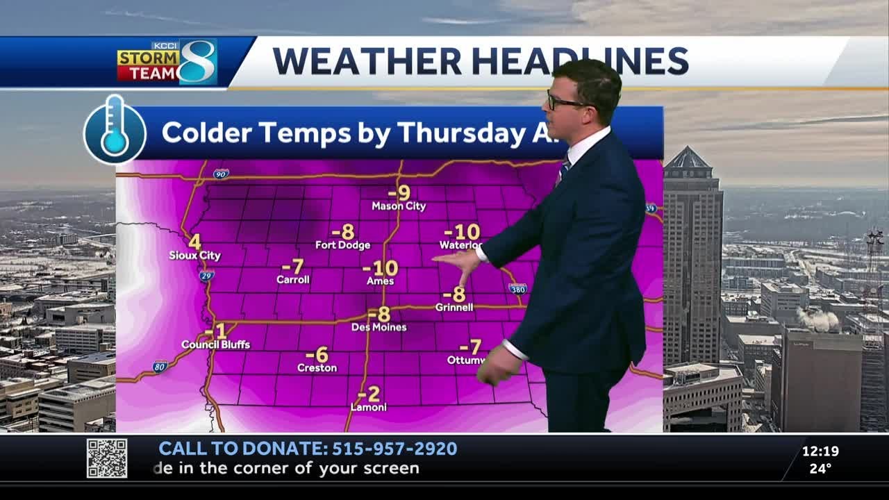 Iowa weather: Tracking some snow chances and the season's coldest temps ...