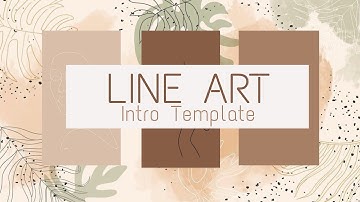 Line Art | Intro Template | Aesthetic Intro | No Text | Free intro Template