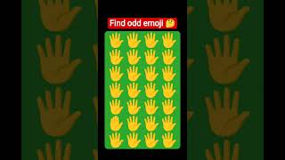 find odd emoji challenge !! brain 🧠 game mind testing game 🎯 #viral #shorts #emoji #fun #funny