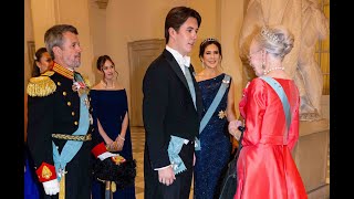 Gala dinner and changing of the Guards with European Royals for the birthday of Prince Christian 18