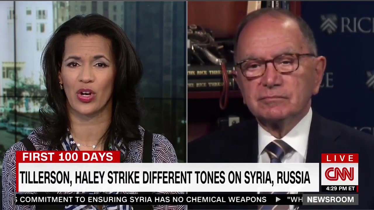 Edward P. Djerejian Speaks with CNN about the Syria and Russia