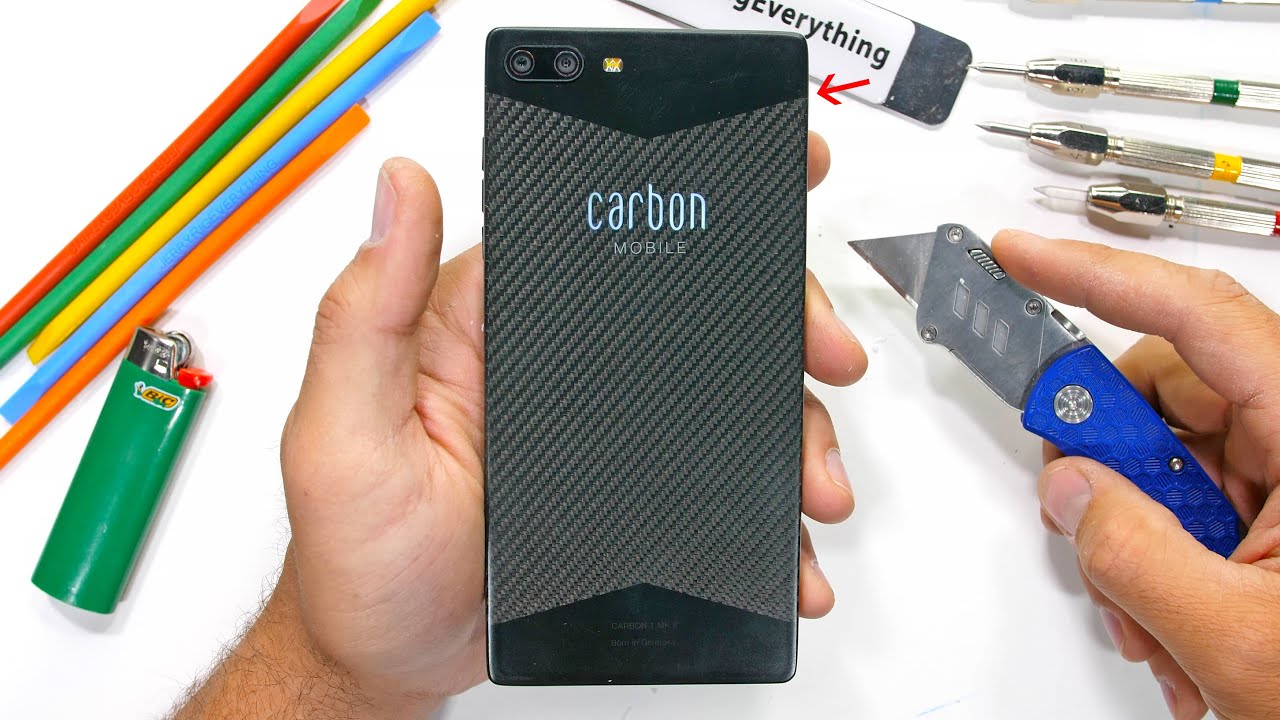 ⁣How strong is a CARBON FIBER smartphone?! - Durability Test!
