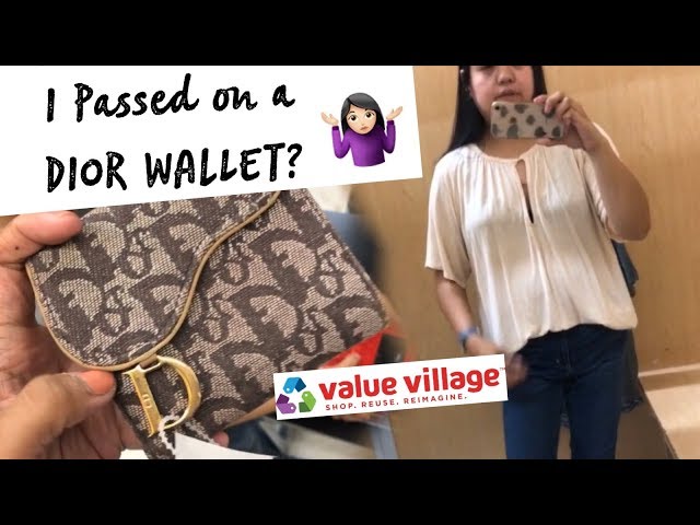 I PASSED ON A $4.50 DIOR WALLET? | THRIFTING AT VALUE VILLAGE