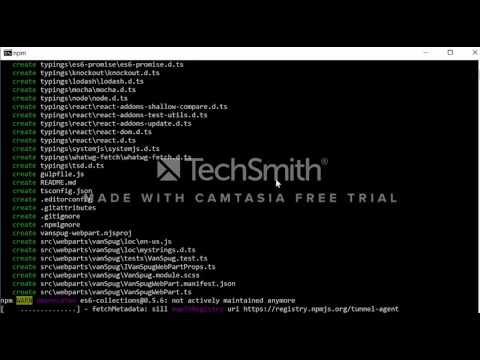 Creating new SharePoint web part project with Node and Yeoman