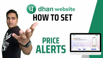 How to set price alerts on Dhan website | Dhan series | Tech with Ankush