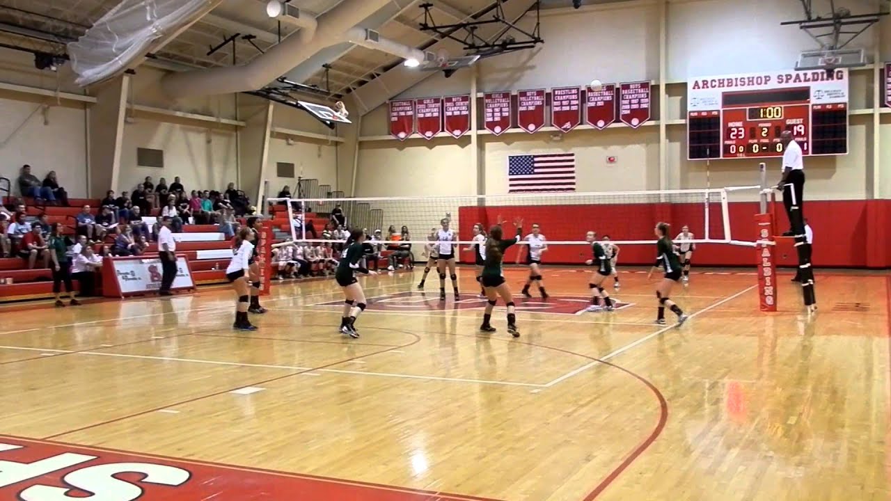 St. Paul's/Spalding volleyball IAAM A semifinals Game two 10/24/12