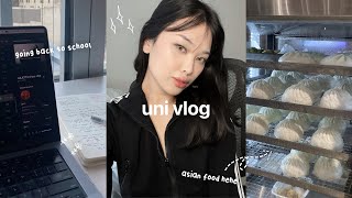 UNI VLOG🎧 Back to school, what's in my backpack, what I eat in a day, simple asian meals