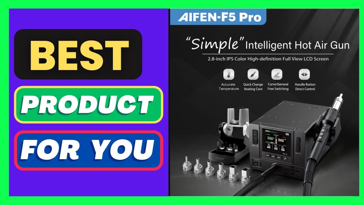 AIFEN F5PRO 1000W Hot Air Rework Station Industrial-
