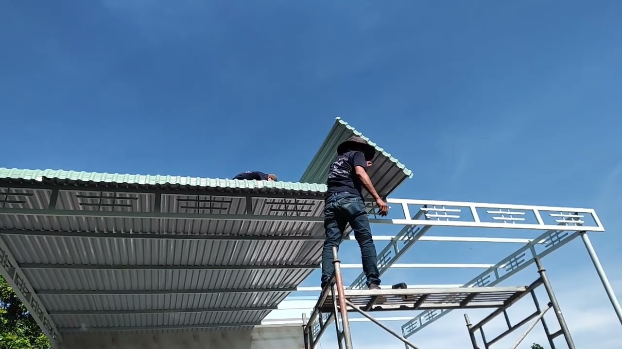 Cách làm mái đẹp @cho nhà ở cấp4 hiện đại. đẹp@ - youtube