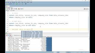 Null Handling - IS NULL, IS NOT NULL