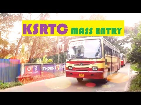 KSRTC Mass Entry # The King of Kerala entry with police escort #Cloudvideos