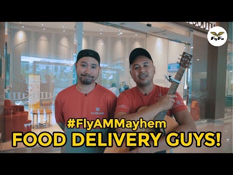 #FlyAMMayhem become foodpanda delivery guys!